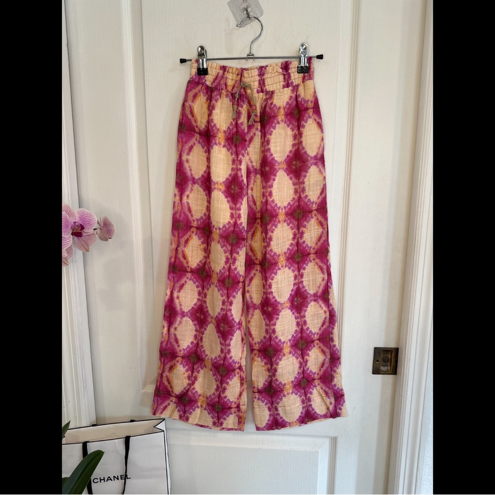 Zara Kids Pink and Cream Casual Pants (10)